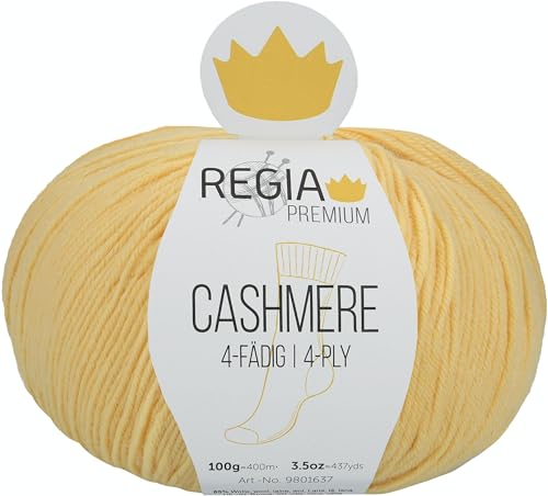 Regia Premium Cashmere, 100G Mimosa Handstrickgarne von Regia