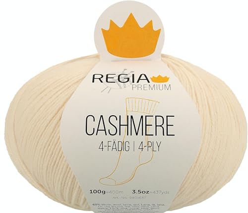 Regia Premium Cashmere, 100G Vanilla Handstrickgarne von Regia