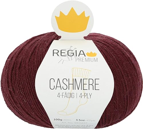 Regia Premium Cashmere, 100G Wine red Handstrickgarne 9801637-00085 Regia Premium Cashmere, 100G Wine red Handstrickgarne 9801637-00085 von Regia