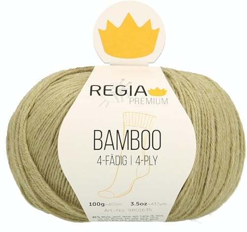 Regia Schachenmayr Bamboo, 100G Grass Green Handstrickgarne von Regia