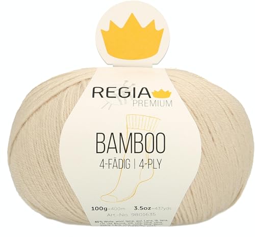 Regia Schachenmayr Bamboo, 100G Natur Handstrickgarne von Regia