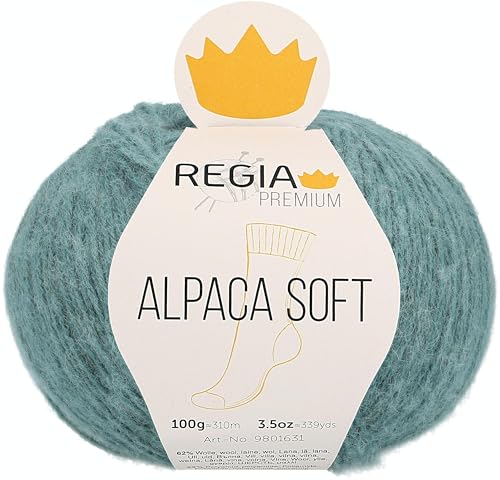 Regia Schachenmayr Premium Alpaca Soft, 100G Salbei Handstrickgarne von Regia