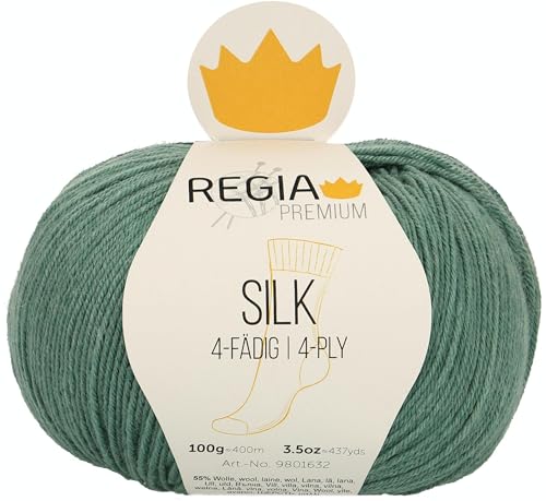 Regia Schachenmayr Premium Silk, 100G Salbei Handstrickgarne von Regia