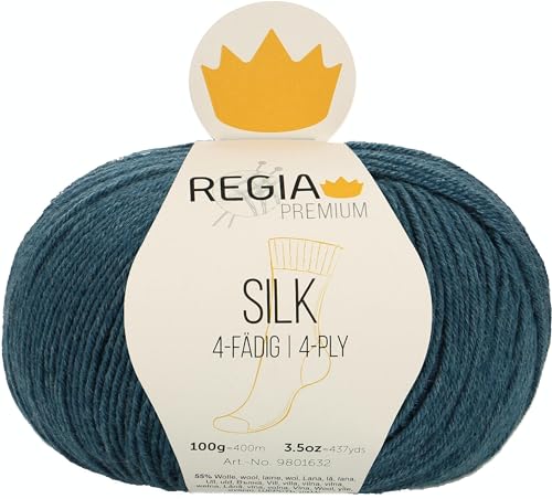 Regia Schachenmayr Premium Silk, 100G Teal Handstrickgarne von Regia