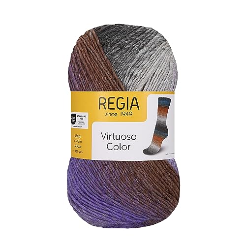 Regia Virtuoso Color ca. 375 m 03072 Lavender Fields 150 g Wolle-Polyamid-Mischung Garn von Regia