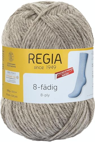 Regia Schachenmayr 8-Fädig, 150G Flanell meliert Handstrickgarne von Regia