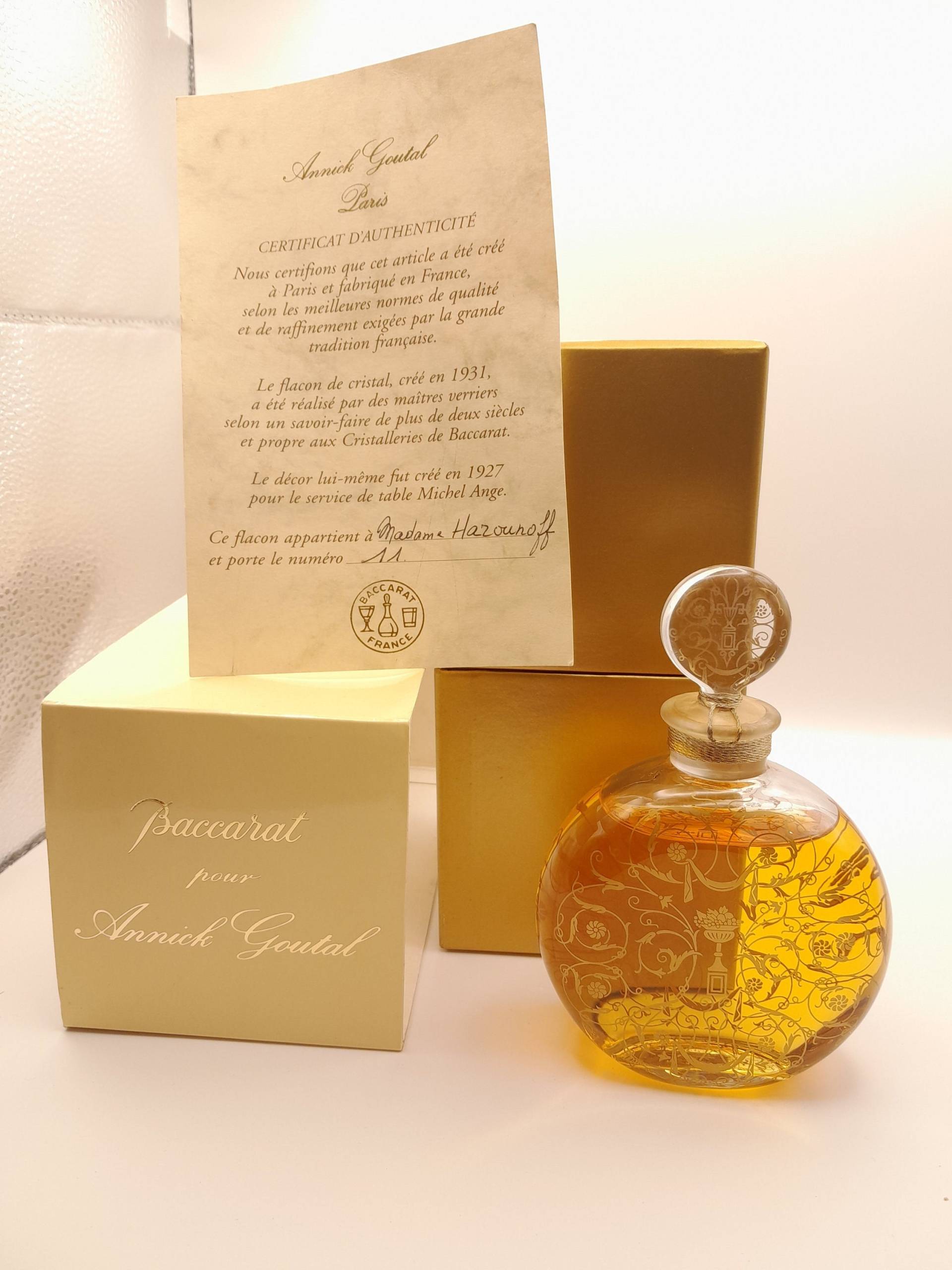 Baccarat Für Annick Goutal - Grand Amour 150 Ml Eau De Parfum Vintage-Flasche Aus Den 1990Er Jahren Baccarat-Kristallflasche Michel Ange von ReginasPerfume