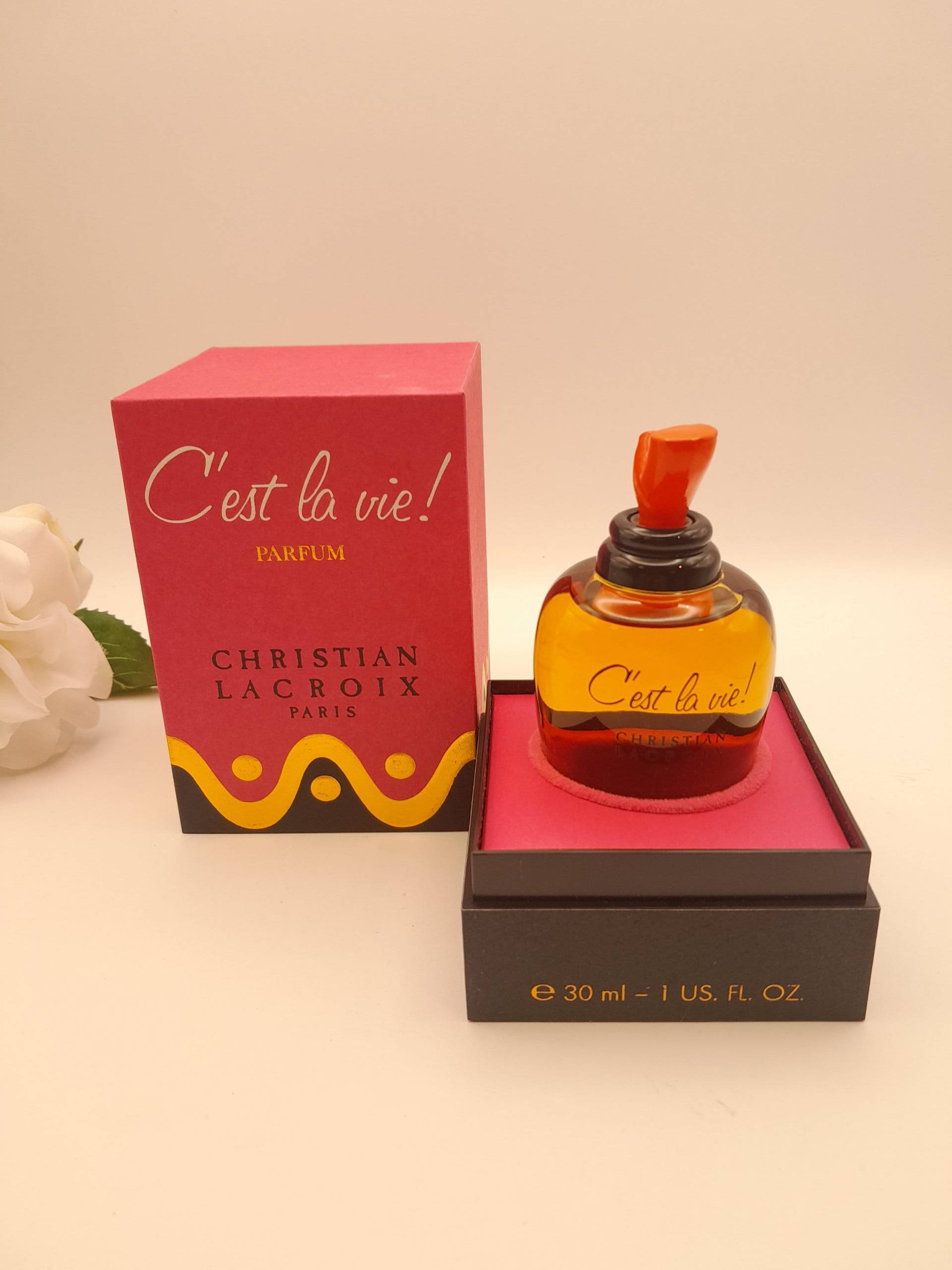 Christian Lacroix C'est La Vie | 1990 - 30 Ml Parfümextrakt Splash Vintage-Flasche Aus Den 1990Er Jahren Damenparfüm von ReginasPerfume