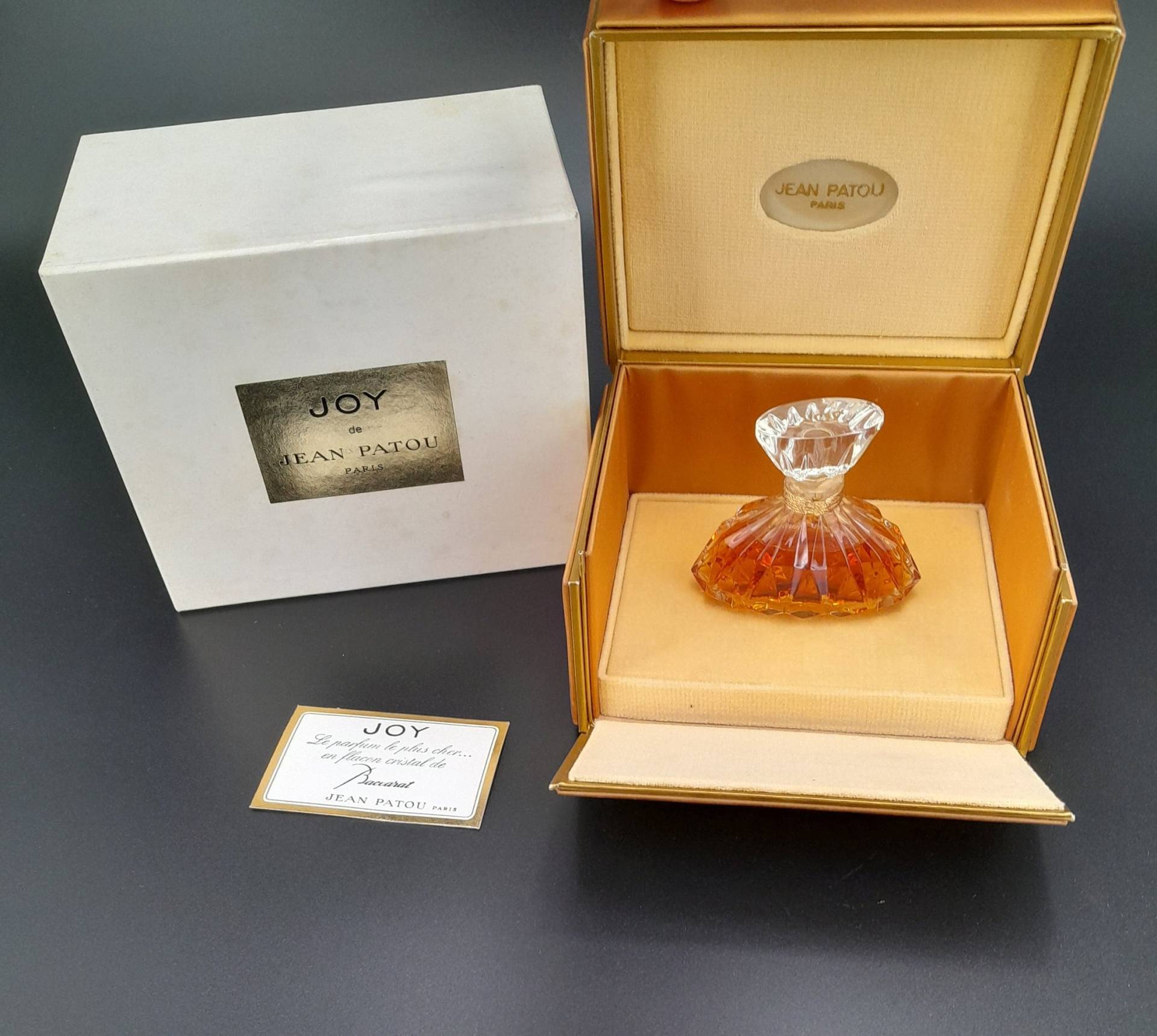 Jean Patou Joy | 1982 - 30 Ml Extrait De Parfum Spritzer Baccarat-Kristall in Limitierter Auflage Vintage Aus Den 1980Er Jahren Kostenlose Miniatur von ReginasPerfume