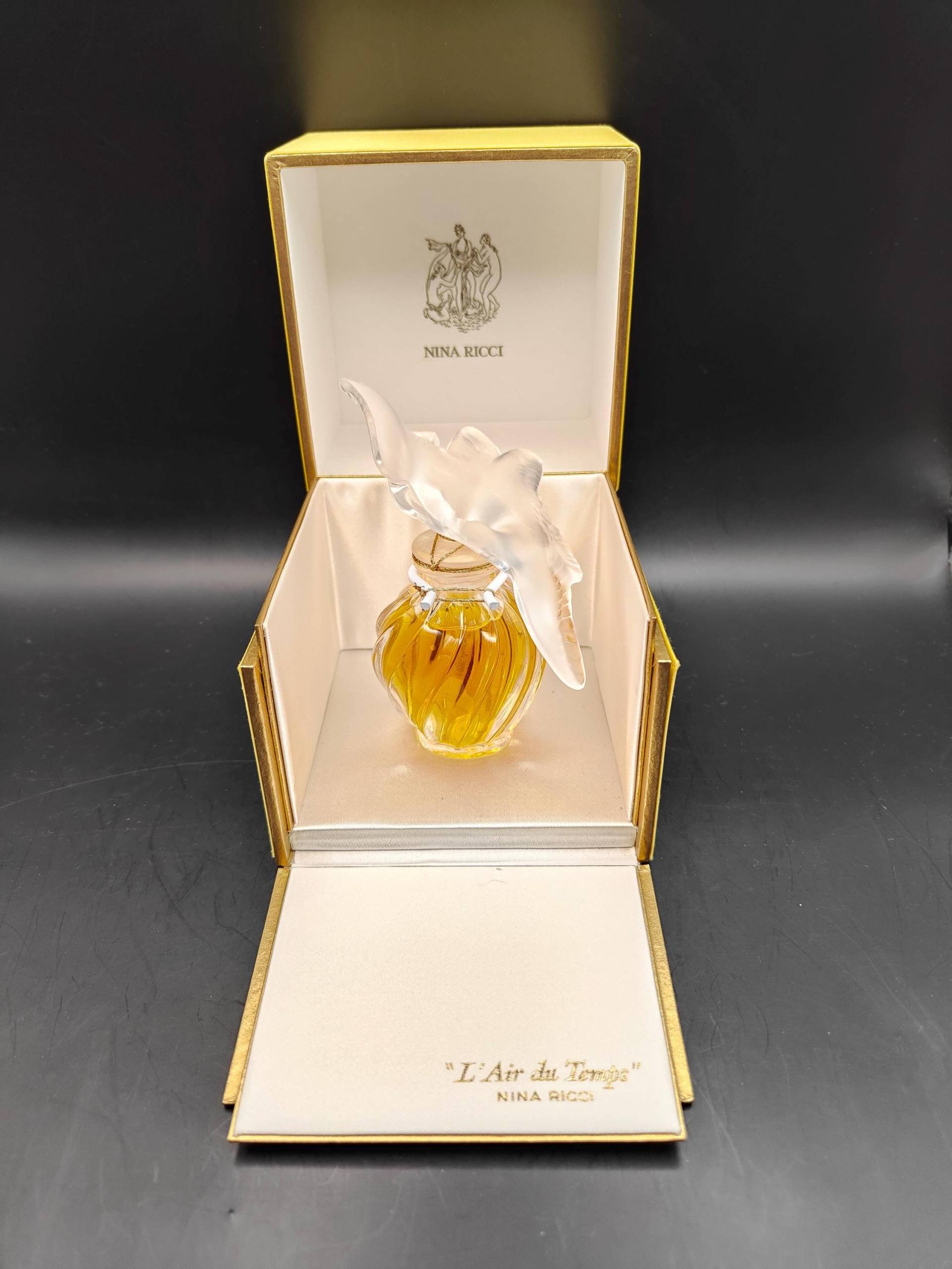 Nina Ricci L'air Du Temps - 30 Ml Parfümextrakt Lalique-Kristall Vintage-Sammlerflasche Versiegelt in Der Originalverpackung von ReginasPerfume