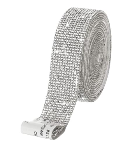 3 Rollen Strassband Selbstklebend, Band Funkeln Kristall Diamond, Selbstklebend Diamantbänder, Strassband Zum Aufnähen, Glitzersteine Strasssteine Selbstklebend Für DIY Kunsthandwerk von Reh:ncla