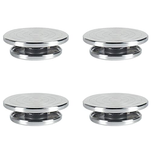 Reinscer 4Stück 12 / 15cm Double Face Verwenden Sie Einen Plattenspieler Aus Aluminiumlegierung für Keramik-Ton-Skulpturenplattform-Töpferscheiben-Drehwerkzeuge Reinscer 4Stück 12 / 15cm Double Face Verwenden Sie Einen Plattenspieler Aus Aluminiumlegierung für Keramik-Ton-Skulpturenplattform-Töpferscheiben-Drehwerkzeuge von Reinscer