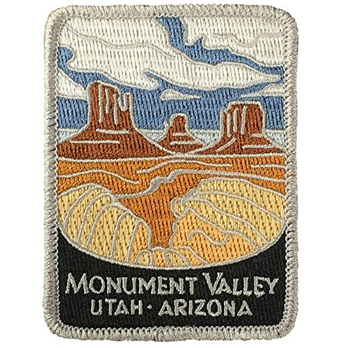 Reliable Monument Valley Aufnäher – Utah, Arizona, Colorado Plateau, Navajo 7,6 cm (1 Stück, Rechteckig, zum Aufbügeln) von $/Reliable