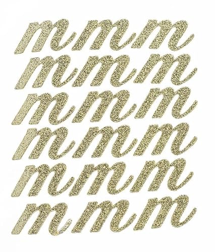 Blumen-Accessoires – Schrift LTR Lc Rd, Gold, Std, 1 Stück von Reliant Ribbon