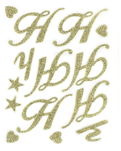 Reliant Ribbon 64000-035-H Script Characters Std - Letters & Numbers Rd Blumen-Accessoires, Gold von Reliant Ribbon