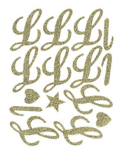 Reliant Ribbon 64000-035-L Script Characters Std - Letters & Numbers Rd Blumen-Accessoires, Gold von Reliant Ribbon