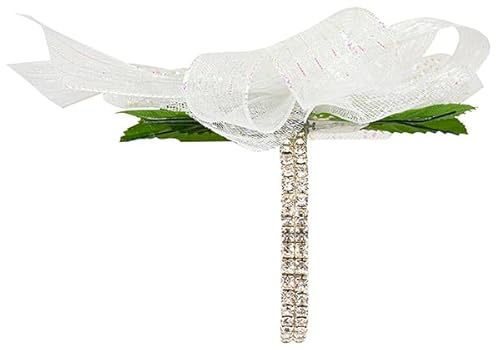 Reliant Ribbon 67302-089-03E Gradeful Lady Sophisticate Standard Premade Corsage Wristlet-6pcs Per Pak Blumen-Accessoires, Irisierend von Reliant Ribbon