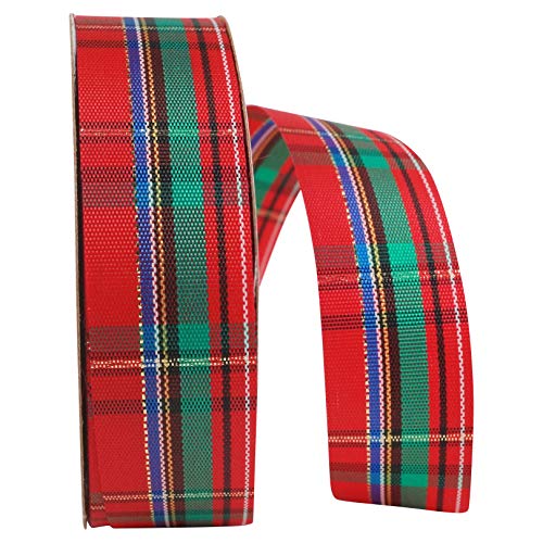 Reliant Ribbon 9130-001-05J Regalia Plaid Band, multi, 7/8 Inch X 25 Yards von Reliant Ribbon