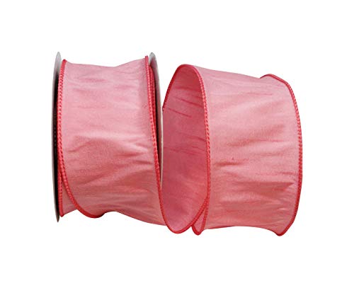 Reliant Ribbon 92975W-067-40F Dupioni Supreme Wired Edge Band, Polyester, Dusty Rose, 2-1/2 Inch X 10 Yards von Reliant Ribbon