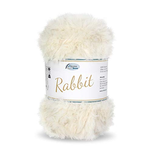 Rellana NEU Rabbit,Garn in Felloptik,kuschelweich,100 gr. (16 Eierschale) von Rellana