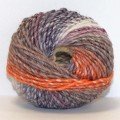 Rellana Scarlett Fb. 16 lila-natur-orange Wolle mit Farbverlauf zum Stricken und Häkeln von Rellana