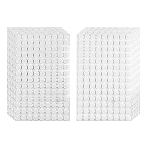 Relota 756 Paar Klettband Selbstklebend 10mm, Rund Doppelseitig Klebende Klettverschluss Weiß, Self Adhesive Klettpunkte, Klett Klebe Punkte für Papier, Kunststoff, Glas, Kleidungsstücke, Handwerk Relota 756 Paar Klettband Selbstklebend 10mm, Rund Doppelseitig Klebende Klettverschluss Weiß, Self Adhesive Klettpunkte, Klett Klebe Punkte für Papier, Kunststoff, Glas, Kleidungsstücke, Handwerk von Relota
