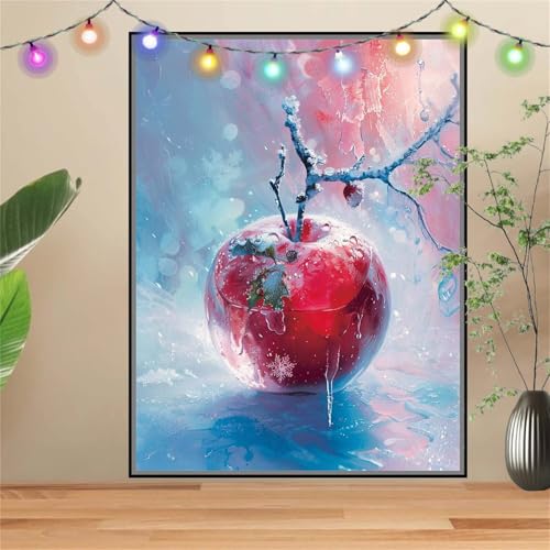 5D DIY Diamond Painting Kinder Apfel,Landschaft,Diamant Painting Bilder 120x160cm,Mosaikherstellung Malen Nach Zahlen Cross Stitch Malerei Set,Daiments Painting Erwachsene für Haus Dekoration D2800 von Reluehu