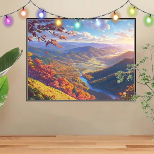 5D DIY Diamond Painting Kinder Fluss,Landschaft,Diamant Painting Bilder 40x50cm,Mosaikherstellung Malen Nach Zahlen Cross Stitch Malerei Set,Daiments Painting Erwachsene für Haus Dekoration 4E-5833 5D DIY Diamond Painting Kinder Fluss,Landschaft,Diamant Painting Bilder 40x50cm,Mosaikherstellung Malen Nach Zahlen Cross Stitch Malerei Set,Daiments Painting Erwachsene für Haus Dekoration 4E-5833 von Reluehu
