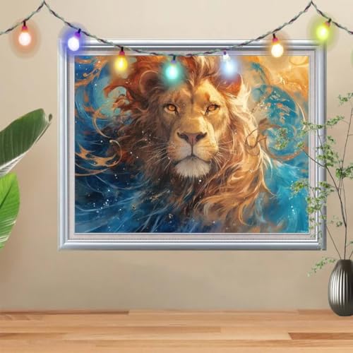5D DIY Diamond Painting Kinder Klein Löwe,Tier,Diamant Painting Bilder 40x30cm,Mosaikherstellung Malen Nach Zahlen Cross Stitch Malerei Set,Daiments Painting Erwachsene für Haus Dekoration 56E-4312 5D DIY Diamond Painting Kinder Klein Löwe,Tier,Diamant Painting Bilder 40x30cm,Mosaikherstellung Malen Nach Zahlen Cross Stitch Malerei Set,Daiments Painting Erwachsene für Haus Dekoration 56E-4312 von Reluehu