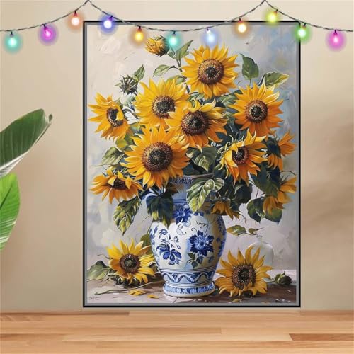 5D DIY Diamond Painting Kinder Klein Sonnenblume,Blume,Diamant Painting Bilder 30x40cm,Mosaikherstellung Malen Nach Zahlen Cross Stitch Malerei Set,Daiments Painting Erwachsene für Wand Decor F8912 5D DIY Diamond Painting Kinder Klein Sonnenblume,Blume,Diamant Painting Bilder 30x40cm,Mosaikherstellung Malen Nach Zahlen Cross Stitch Malerei Set,Daiments Painting Erwachsene für Wand Decor F8912 von Reluehu