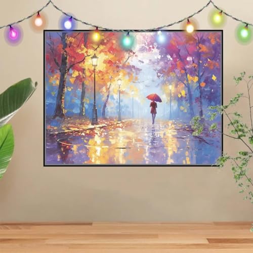 5D DIY Diamond Painting Kinder Regennacht,Landschaft,Diamant Painting Bilder 30x40cm,Mosaikherstellung Malen Nach Zahlen Cross Stitch Malerei Set,Daiments Painting Erwachsene für Wand Decor 4E-5072 5D DIY Diamond Painting Kinder Regennacht,Landschaft,Diamant Painting Bilder 30x40cm,Mosaikherstellung Malen Nach Zahlen Cross Stitch Malerei Set,Daiments Painting Erwachsene für Wand Decor 4E-5072 von Reluehu