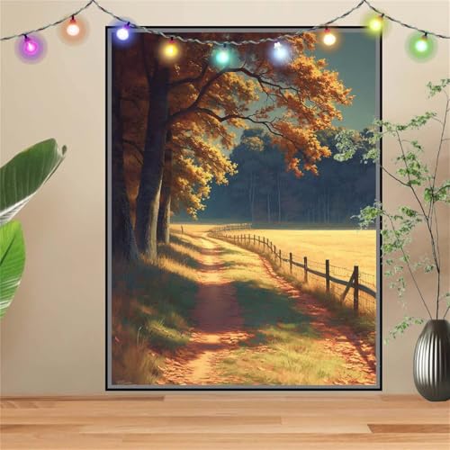 5D Diamond Painting,Diamant Painting Bilder Wald,Landschaft Full Mosaic Making für Kinder,DIY Diamond Painting Erwachsene groß 30x40cm,Cross Stitch Diamond Painting Bilder für Home Wall Decor D3202 von Reluehu