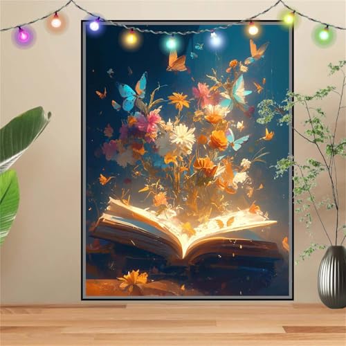 5D Diamond Painting Erwachsene Blume Des Lebens,DIY Diamant Painting Bilder Kinder (60x80cm),Crystal Strass Stickerei Painting Diamant Malerei Kit,Diamant Crystal Arts Craft für Wand Decor D-3015 von Reluehu