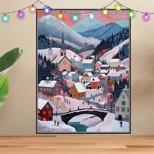 5D Diamond Painting Erwachsene Landschaft,Land,DIY Diamant Painting Bilder Kinder 30x40cm,Crystal Strass Stickerei Painting Diamant Malerei Kit,Diamant Crystal Arts Craft für Geschenk Wand Decor F6172 von Reluehu