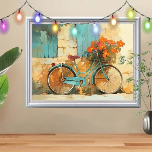 5D Diamond Painting Erwachsene Wildblumen,DIY Fahrrad Diamant Painting Bilder Kinder 100x133cm,Crystal Strass Stickerei Painting Diamant Malerei Kit,Diamant Crystal Arts Craft für Wand Decor 57H-9499 5D Diamond Painting Erwachsene Wildblumen,DIY Fahrrad Diamant Painting Bilder Kinder 100x133cm,Crystal Strass Stickerei Painting Diamant Malerei Kit,Diamant Crystal Arts Craft für Wand Decor 57H-9499 von Reluehu