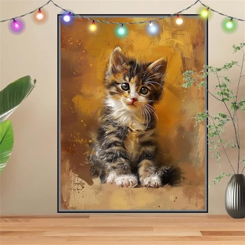 5D Zibetkatze,Tier Diamond Painting Set,Diamant Painting Bilder Erwachsene groß 60x80cm,DIY Diamant Kristall Strass Stickerei Bilder Painting nach Zahlen,Diamanten Painting für Home Wanddeko D2185 von Reluehu