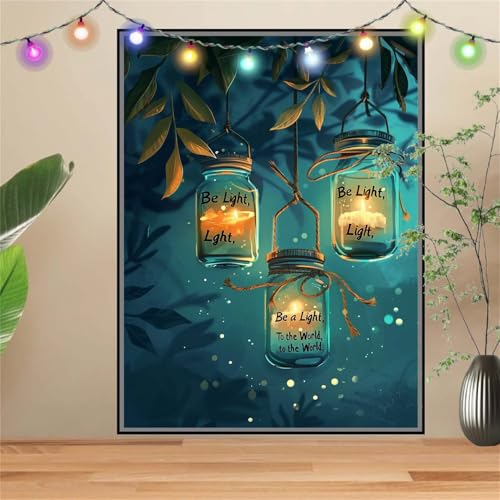 Diamond Painting Erwachsene Kristallflasche,Landschaft,DIY Diamant Painting Bilder Kinder 90x120cm,Crystal Strass Stickerei Painting Diamant Malerei Kit,Diamant Crystal Arts Craft für Wand Decor D3258 von Reluehu