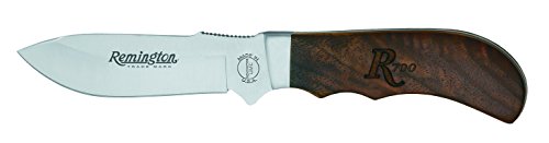 Remington Messer Heritage 700 Big Game Drop Point Jagdmesser mit Walnuss-Holzgriff und Lederscheide von Remington Solar