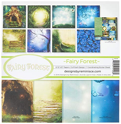 Reminisce Erinnerung Erinnerung Collection Kit 12 Zoll x 12-inch-Fairy Forest von Reminisce