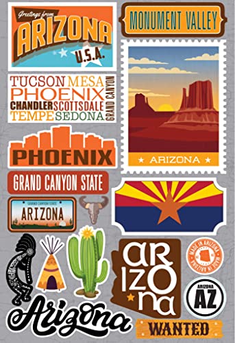 Reminisce Jet Setters 3.0 State Dimensional Stickers-Arizona von Reminisce