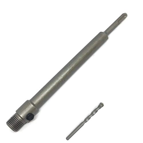 RENNIE TOOLS – 250 mm SDS Plus Adapter & 8 mm Zentrierbohrer für TCT-Kernbohrer, Wolframkarbid-Spitzen, für Beton, Mauerwerk, Ziegel, Porenblock etc von Rennie Tool Company