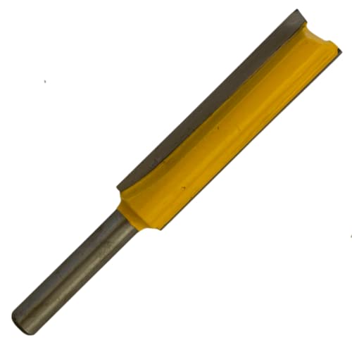 Rennie Tools – 1,27 cm Schneiddurchmesser x 1/4 Zoll Schaft x 50 mm Flöte, extra lang, TCT-Spitze, 2 Rillen, gerade Fräser, Küche, Arbeitsplatte von Rennie Tool Company