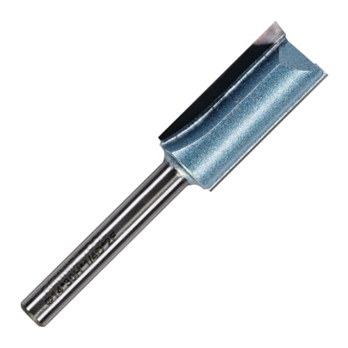 Rennie Tools Fräser-Bit, 14 mm Schnittdurchmesser x 30 mm Nut x 1/4-Zoll-Schaft TCT-bestückt, gerader Fräser-Bit, 2 Nuten, kompatibel mit Makita Bosch Trend Katsu Dewalt Oberfräsen usw. 14 mm von Rennie Tool Company