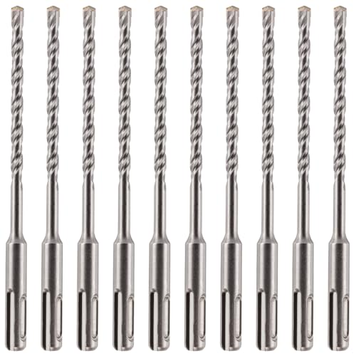 SDS Plus Hammerbohrer, 5,5 mm x 160 mm, professioneller Wolframkarbid-bestückter Steinbohrer für Ziegel, Beton, Stein, Granit, 5,5 mm SDS-Bohrer, 10 Stück von Rennie Tool Company