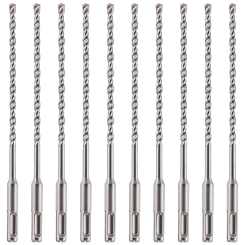 SDS Plus Hammerbohrer, 5,5 mm x 210 mm, professioneller Wolframkarbid-bestückter Steinbohrer für Ziegel, Beton, Stein, Granit, 5,5 mm SDS-Bohrer, 10 Stück von Rennie Tool Company