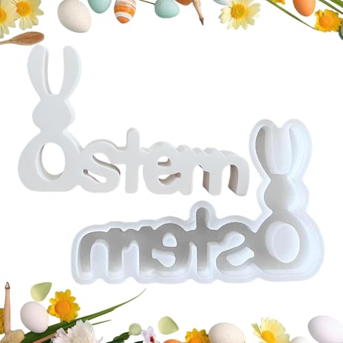 Silikonformen Gießformen Osterhase, Silikonform Ostern Silikonform hasen Gips Zum Gießen Ostern Kerzenform hasen Gießform Ostern Giessform Silikon Ostern Silikonform Frühling Für Handwerk von Renopfect