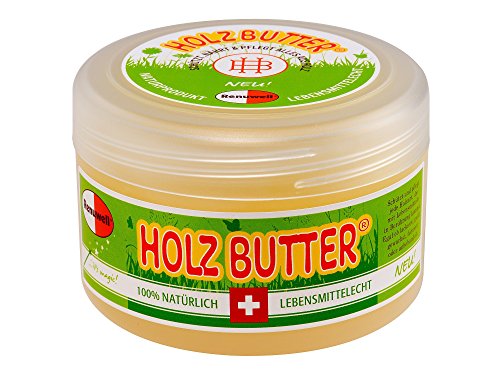 Renuwell Holz-Butter, 250 ml – Intensiv-Pflege für alle Holzarten, Möbelpflege 100% natürliche Inhaltsstoffe, hochwertiger Holzbalsam von Renuwell