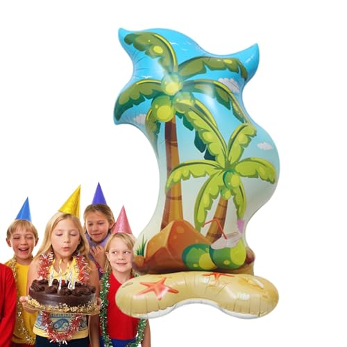 Palmen-Partydekorationen, Aufblasen von Palmen für Partys | Sommer-Schlauchboote, Palmen-Luftballons, Dekoration,Foto-Requisiten für tropische Partys im Hawaii-Stil für Babypartys, von Renywosi