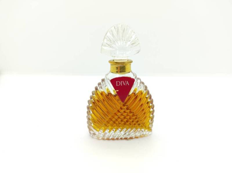 Diva Emanuel Ungaro | 1983 Reines Parfum, Extrait 7, 5 Ml Parfum Extrait Glass Top von Residenzler