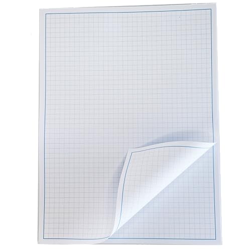 Reskid Blueprint and Graph Paper Pad (22,9 x 30,5 cm) – 50 Blatt pro Block – 31,8 kg Text – zum Zeichnen, Gestalten und mehr – perfektes Werkzeug für junge Künstler, angehende Designer und von Reskid